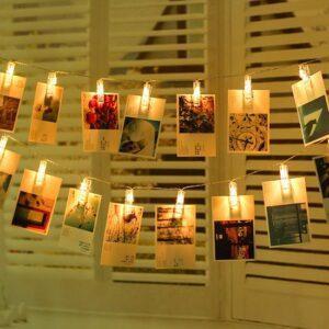 Guirlande Lumineuse Photo Clip LED - Epingle Lumineuse