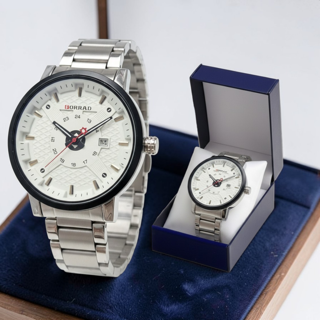 Forrad Watch Coffret Montre FORRAD Luxe avec dateur - Kadowet.tn