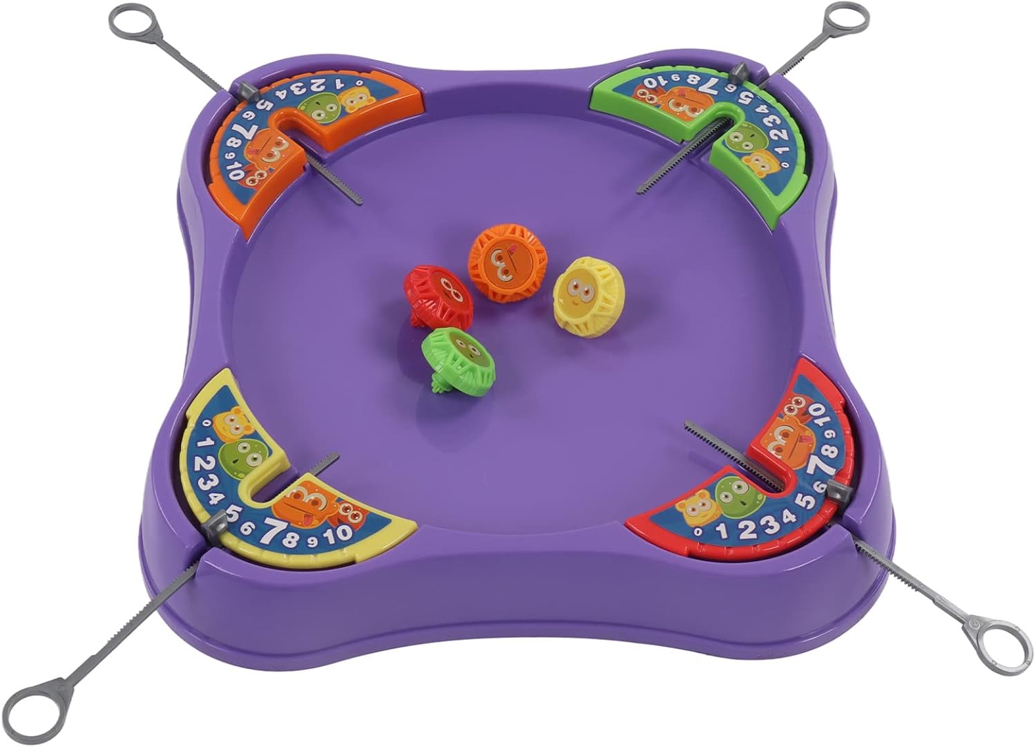 Toupie de compétition - ARENE - ARENE - 12 gyroscopes - Émetteur câble bidirectionnel - Lanceur toupie - Jeux - Jouets