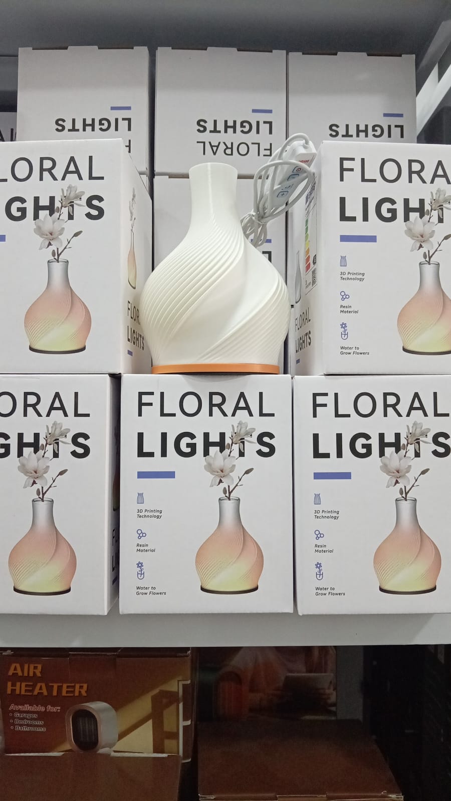 3D Printed Art Vase Lamp 1 3D Printed Art Vase Lamp