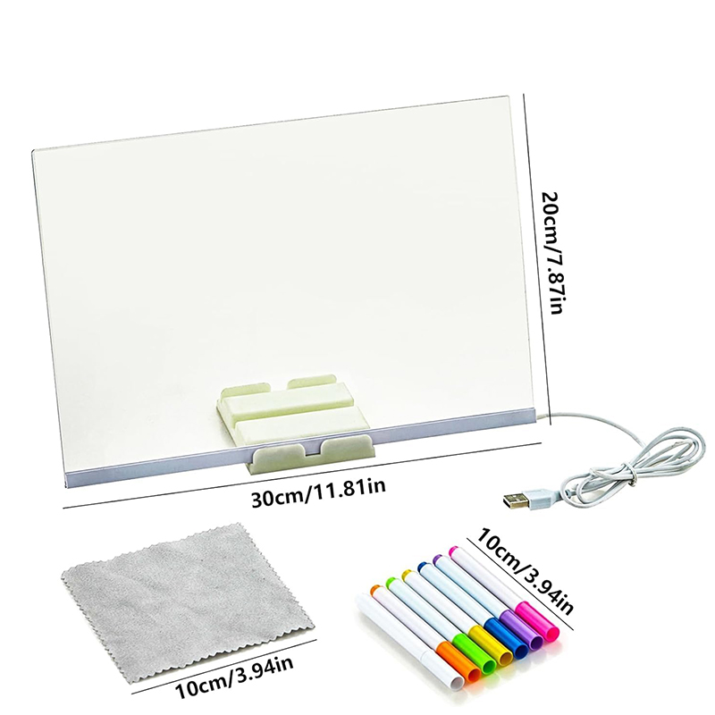 Tableau Blanc Lumineux à LED Multicolore 1 Tableau Blanc Lumineux à LED Multicolore