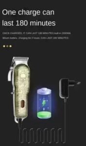 Daling Tondeuse cheveux professionnelle - Afficheur - Lithium ion batterie