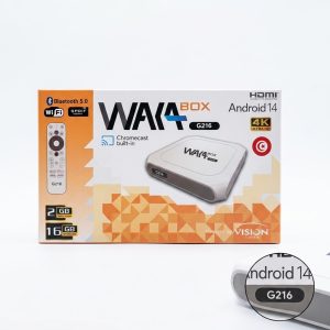 Boîtier Android TV Waka Box G216 4K Ultra HD – Streaming, IPTV & Apps