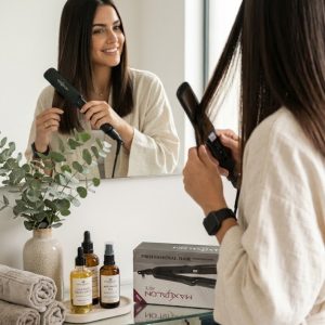 Lisseur Cheveux Professionnel MAXISALON MX-4750 Plaques Titane