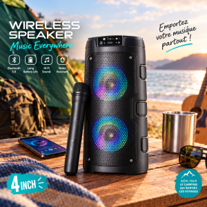 Enceinte Bluetooth Portable Tunisie - Vue 1 Kadowet Tunisie