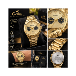 Montre doreé pour homme
