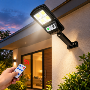 Réverbère Solaire LED Sans Fil pour Pilier & Extérieur