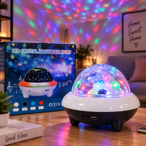 Lampe Boule Disco LED Crystal Magic Ball Light Multicolore