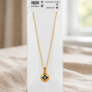 Collier Pendentif Œil Protecteur Evil Eye Babe - Black Edition
